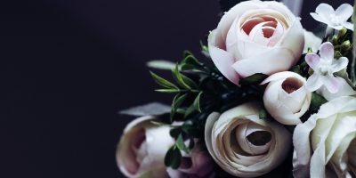 Pink Rose Wreath against a dark background Giulio Riscaldino onoranze funebri a Torino e provincia